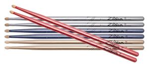 Zildjian Chroma 4-Pack 5A Drumsticks, Assorted Colors