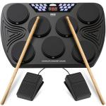 Pyle Portable Bluetooth Tabletop Drumming Machine