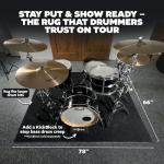 KickBlock Drum Rug 6'6" x 5'6" with Bag