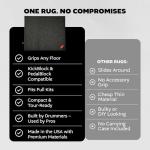 KickBlock Drum Rug 6'6" x 5'6" with Bag