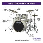 Yamaha Stage Custom Birch 5-Piece Drum Set