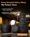 5-Piece Padded Drum Case Set for Easy Transport
