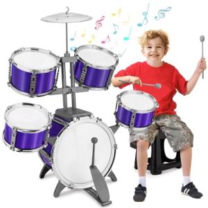 5-Piece Kids Jazz Drum Set - Fun for Toddlers