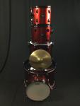 WJM Red 5-Piece Drumset for Beginners