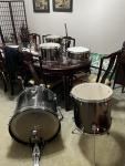 Mapex 5-Piece Silver/Gray Drum Set