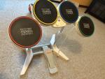Wii Rock Band Drum Set with Pedal