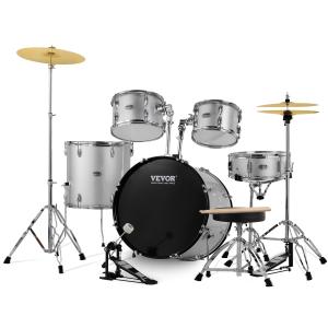 Full Size 3/5-Piece Drum Set for Kids & Adults