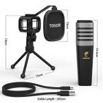 TONOR USB Cardioid Condenser Mic with Stand