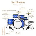 Eastar 16-Inch 5-Piece Kids Drum Set