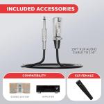 PylePro Dynamic Handheld Microphone with Pop Filter