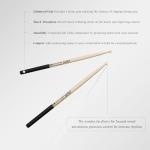 American Hard Maple Drumsticks with Anti-Slip Grip