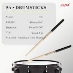 American Hard Maple Drumsticks with Anti-Slip Grip