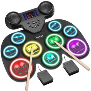 Kids Electronic MIDI Drum Set with Volume Control