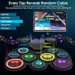 Kids Electronic MIDI Drum Set with Volume Control