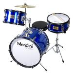Mendini Kids 3-Piece Beginner Drum Set in Blue