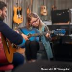 Ashthorpe 38-inch Beginner Acoustic Guitar Package - Blue