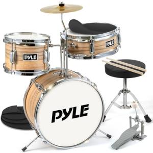 Pyle 3-Piece Kids Beginner Drum Set