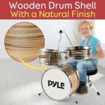 Pyle 3-Piece Kids Beginner Drum Set