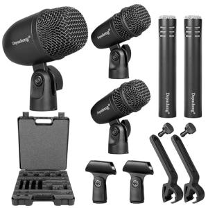 Depusheng 5-Piece Drum Microphone Set for Recording