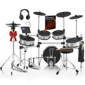 AKLOT Electric Drum Set with Full Mesh Pads