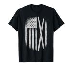 USA flag drumsticks tee for drum enthusiasts