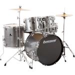 Ludwig Backbeat 5-Piece Drum Set with Hardware, Silver