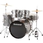 Ludwig Backbeat 5-Piece Drum Set with Hardware, Silver