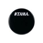 22" Black Bass Drum Head with Tama Logo