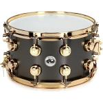 DW Collectors Satin Black Brass Snare Drum 14x6.5