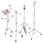 GRIFFIN 4-Piece Cymbal Stand Hardware Set