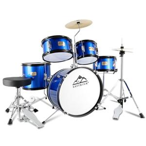EASTROCK 5-Piece Kids Drum Set in Blue