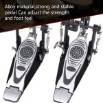 Double Bass Drum Pedal Set with Beaters and Key