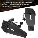 Double Bass Drum Pedal Set with Beaters and Key