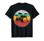 Retro Vintage Drums Band T-Shirt