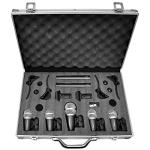 Pyle 7-Piece Dynamic Drum Microphone Set Black