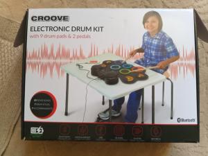 Croove Rechargeable Electronic Drum Set for Kids