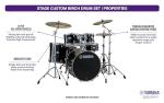 Yamaha 5-Piece Drum Shell Pack in Raven Black
