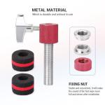 Facmogu Hi-Hat Clutch for 7mm Rod - Red