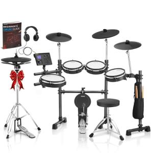 AKLOT Electric Drum Set with Mesh Heads and 460 Sounds