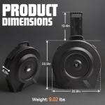 GORPANIX Rolling Cymbal Case with Foam Padding