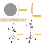 Donner Snare Drum Stand with 12'' Practice Pad