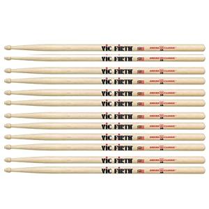 Vic Firth 6-Pair American Classic Drum Sticks 5B