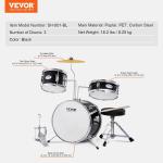 VEVOR Kids 3-Piece Beginner Drum Set