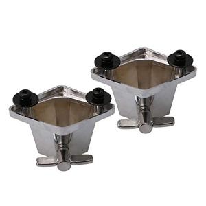 Lovermusic Silver Floor Tom Leg Bracket Set