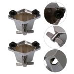 Lovermusic Silver Floor Tom Leg Bracket Set