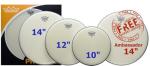 Remo Ambassador Coated Tom Pack - 12 to 16 Inches