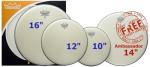 Remo Ambassador Drum Pack with Extras