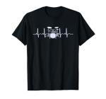 Drum Heartbeat Lifeline Music Lover Gift T-Shirt
