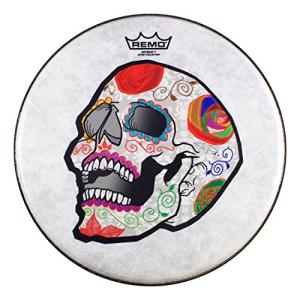 Remo ArtBEAT Candy Skull Drumhead by José Pasillas