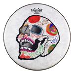 Remo ArtBEAT Candy Skull Drumhead by José Pasillas